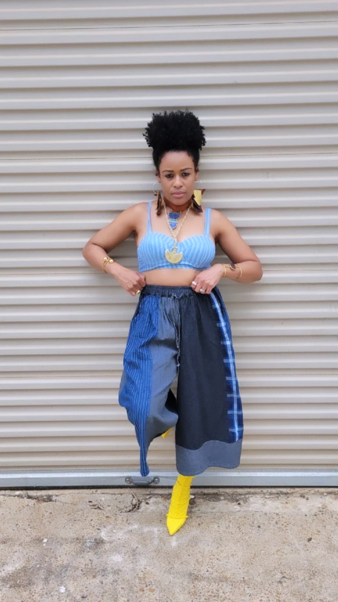 “Plaid Work” Loose Fit Pants